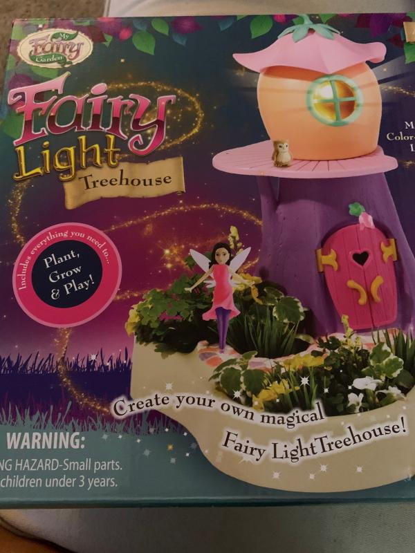 My Fairy Garden ? Light Treehouse ? ColorーChanging Light That Moves ? Plant My Fairy Garden - Twinkling Tree House -