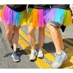 Women's Rainbow Tulle Tutu, L/XL, by Way To Celebrate