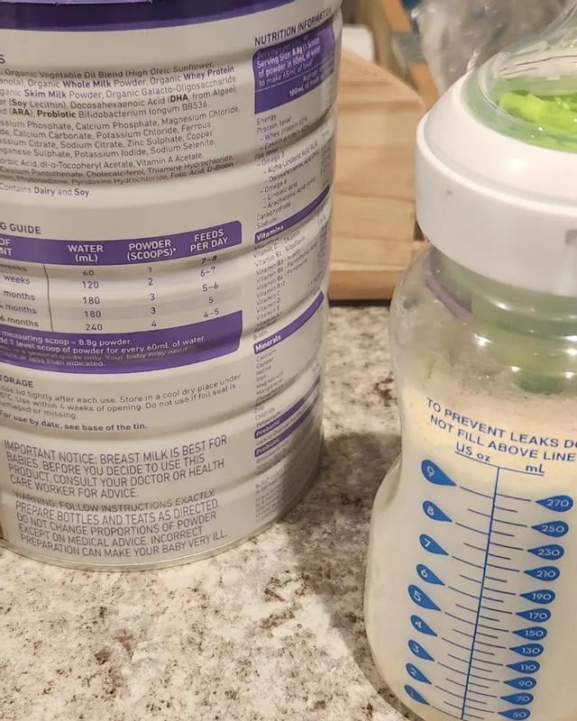 Bubs Organic® Grass Fed Infant Formula Stage 1, 800g (0-6