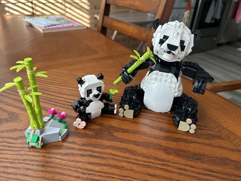 LEGO, Wild Animals Panda Family Building Toy, 3 in 1, Multicolor
