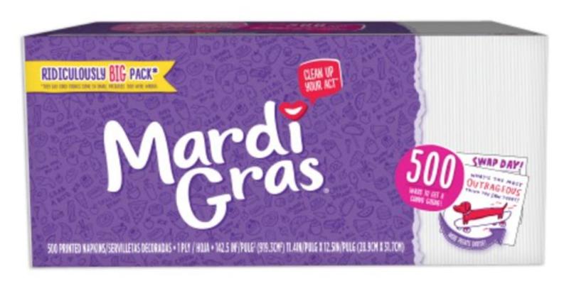 Mardi Gras Paper Napkins Conversation Starter Prints 500 Count