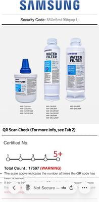 Customer reviews for (3 pack) SAMSUNG Genuine HAF-QIN Refrigerator