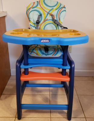 badger basket high chair with playtable conversion