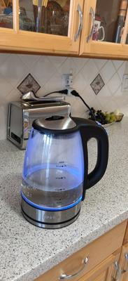 Elemore Home Gk2003 Variable Temperature Electric Kettle, 1200W Electric Tea Kettle, 8 Big Cups 2.0L Glass Electric Kett