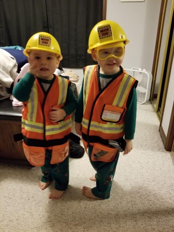 baby construction worker costume