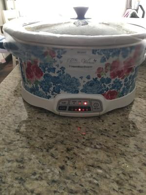 2023 New The Pioneer Woman Frontier Rose 7-Quart Programmable Slow Cooker -  AliExpress