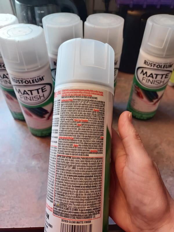 6 pack) Clear, Rust-Oleum Specialty Matte Finish Spray Paint