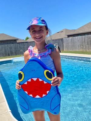 Melissa & Doug Sunny Patch Spark Shark Kickboard Learn-to-Swim Pool Toy 