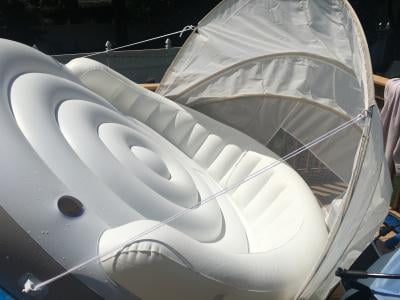 Huge Inflatable Floating Canopy Sunshade Pool Island Beach Party Raft Float 78"