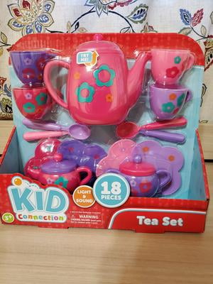 Kid Connection Tea Play Set with Light and Sound 18 Pieces Toddler Toys Walmart