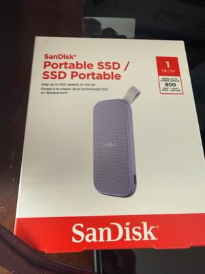 SANDISK 1TB Portable SSD - Lavender, Up to 800MB/s, USB-C, USB 3.2