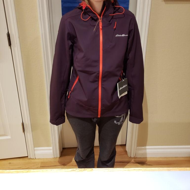 eddie bauer sandstone shield hooded jacket