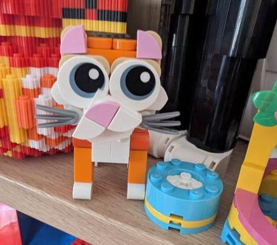 LEGO, Creator Orange Cat 30714, 3 in 1 animal building set, Red