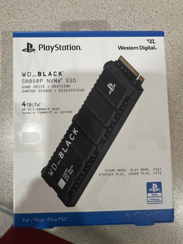 WD_Black 1TB SN850P NVMe SSD for PS5 consoles - WDBBYV0010BNC-WRWM