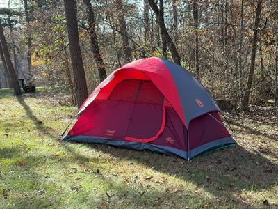Coleman Camping Dome Tent - Flatwoods II for 4 Person - Walmart.com