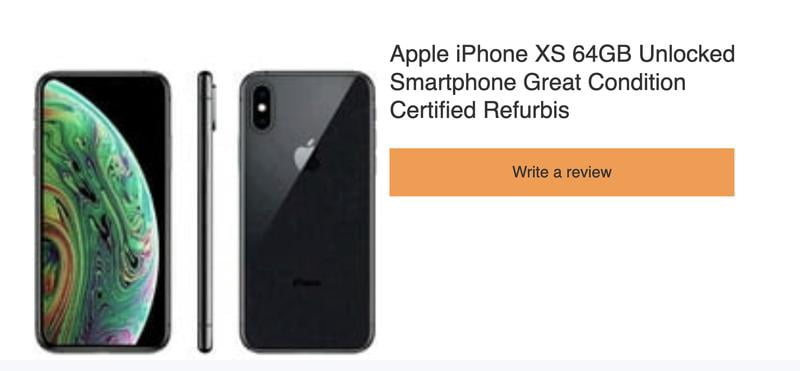 Restored Apple iPhone XS 64GB Unlocked Smartphone Like New