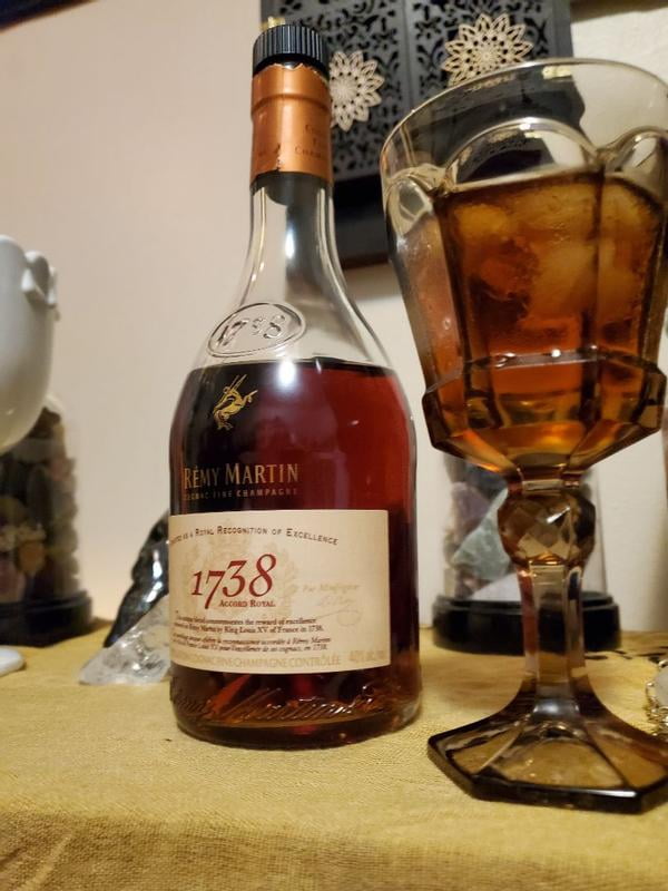 Remy Martin 1738 Accord Royal Cognac, 750ml Glass Bottle, 40% ABV