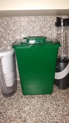 Exaco Kitchen Compost Collector, Green, 2.4 gal