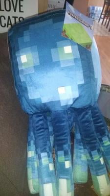 Minecraft Squid Glow In The Dark Blue Pillow Buddy 1 Piece Walmart Com Walmart Com