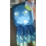Minecraft Squid Glow In The Dark Blue Pillow Buddy 1 Piece Walmart Com Walmart Com