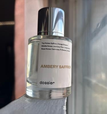 Dossier Ambery Saffron Eau De Parfum, Inspired by Mfk's Baccarat