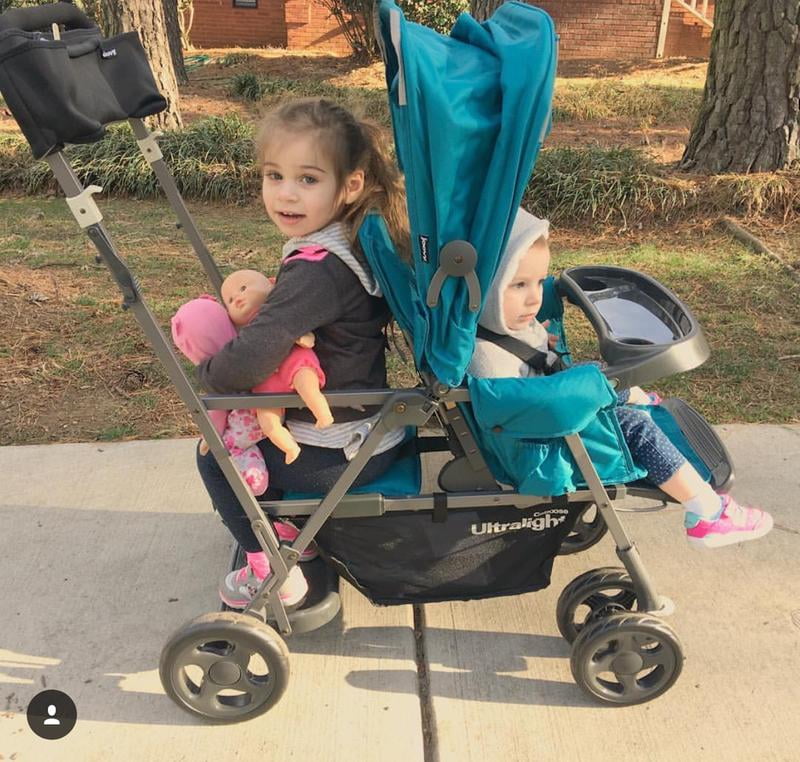 Joovy Caboose Too Double Stroller for Big Kids, Newborns, with