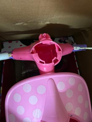 6 volt minnie mouse scooter with sidecar