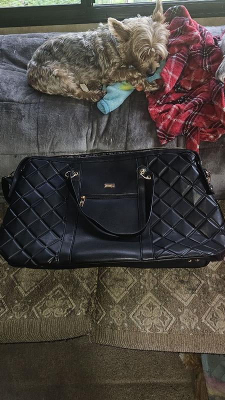 Customer reviews for Badgley Mischka Women's Quilted Travel Tote Weekender  Duffle Bag | Walmart.com