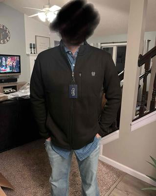 Chaps Men's Big Men's Performance Full Zip Fleece Jacket