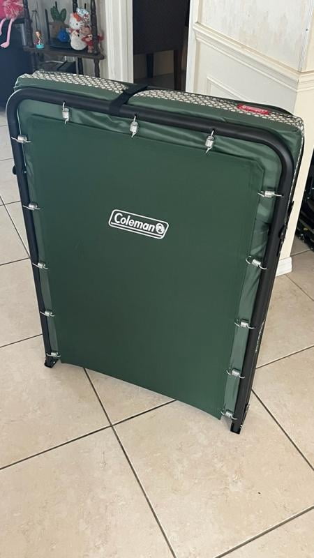 Coleman Ridgeline Green Camping Cot with Foam Sleeping Pad