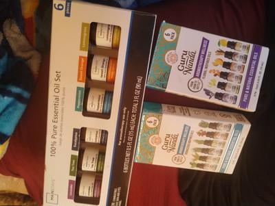 GURU NANDA Essential Oils Set of 6 Blended Scents for Aromatherapy