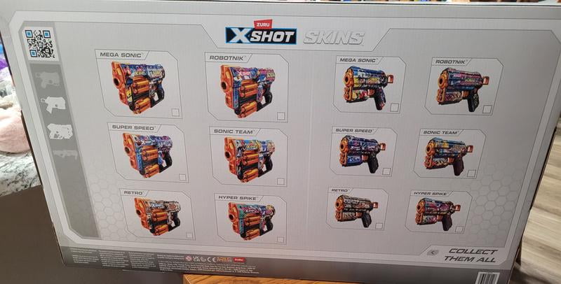 Zuru X-Shot Combo Pack Dread Sonic & Flux Sonic Blaster, 4 pk