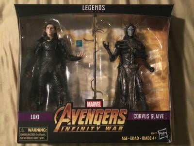 LOKI Marvel Legends Avengers Infinity War from 2Pack Corvus Glaive Walmart loose 