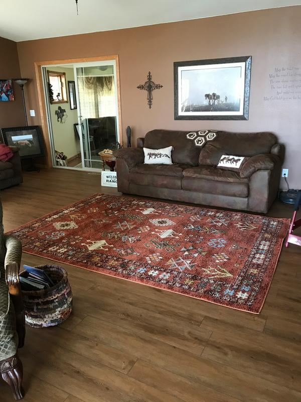 Nuloom Wilma Transitional Tribal Area Rug 6 7 X 9 Orange Com