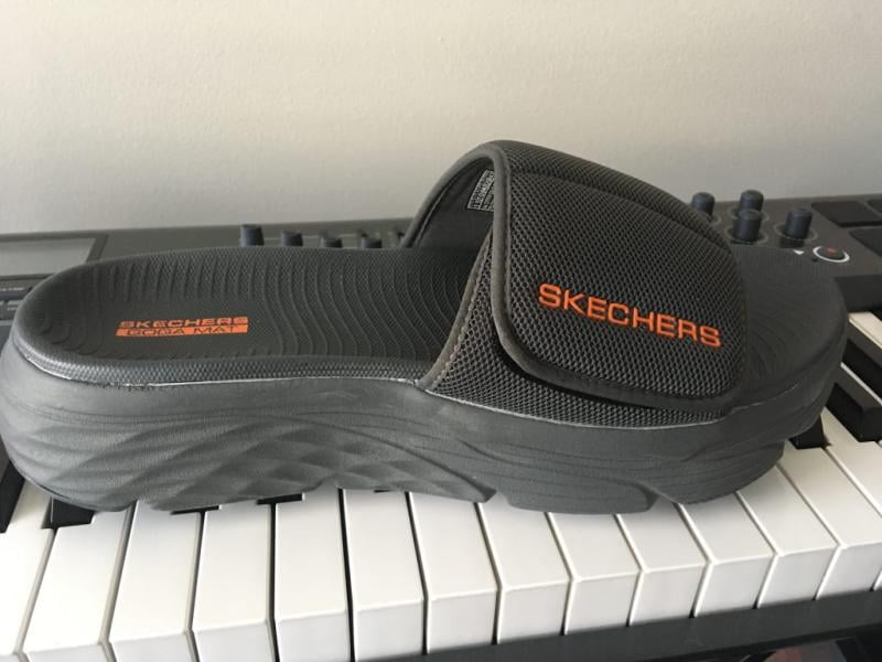 mens slide on skechers