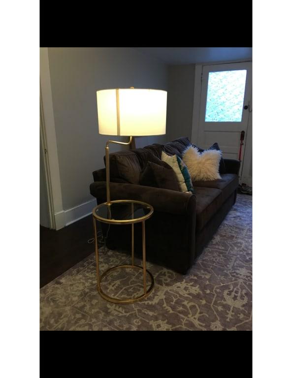 duo side table floor lamp