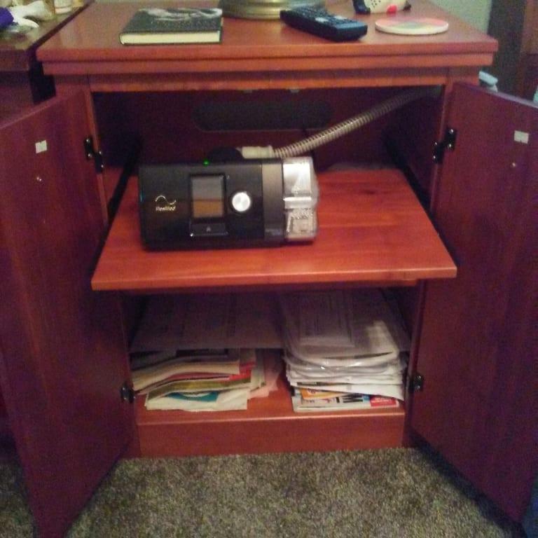 Camaflexi Cpap Night Stand 2 Door White Finish Walmart Com Walmart Com