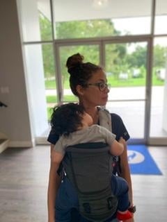 miamily hipster plus 3d baby carrier in charcoal