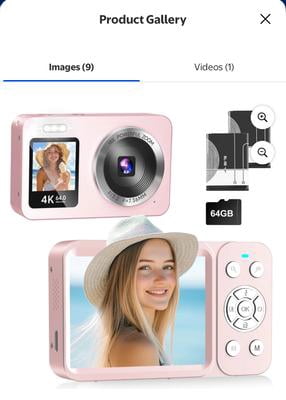 Customer reviews for 4K Digital Camera 64MP,Froura Dual-Screen
