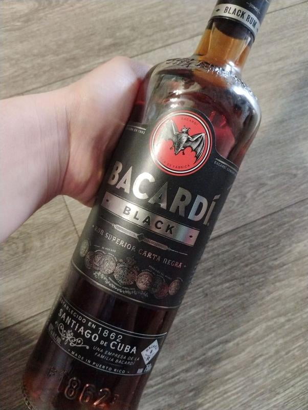 BACARDI Black Rum, Gluten Free, 750 mL Bottle, ABV 40% - Walmart.com