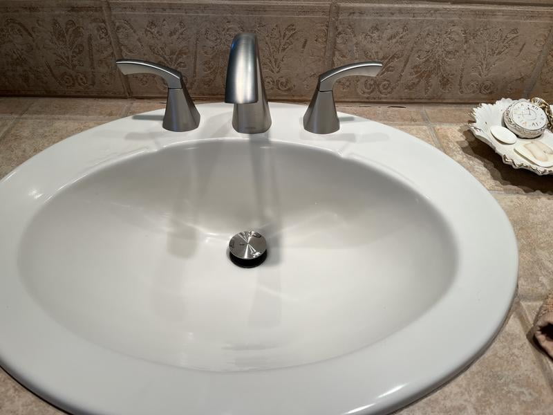 Moen Lindor Chrome Widespread Bathroom Sink Faucet 8 - 16 in. ADA