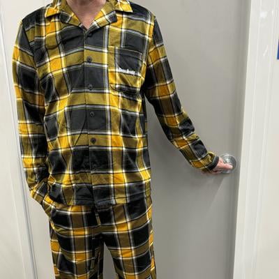 Pantalon De Pyjama Homme Dogg Supply By Snoop Dogg – Noir Satin, Taille L
