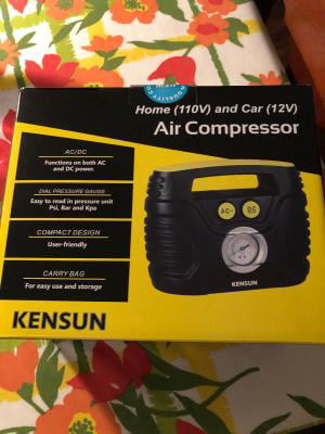 Kensun Air Compressor for Tires - Portable Tire Inflator Air Pump for Car -  Electric Tire Compressor for Home and Car - Air Compressor Tire Pump - Air