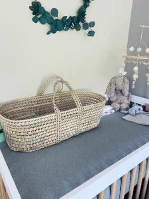 palm leaf moses basket