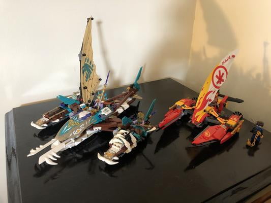 LEGO NINJAGO Catamaran Sea Battle 71748 Featuring Ninja Jay and