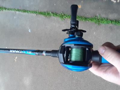 blue baitcaster rod