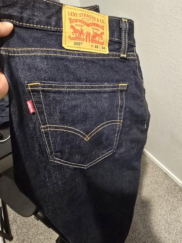 Levis Men's 505 Regular Fit Jeans 38X32 - Walmart.com
