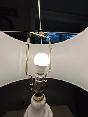 8 Inch Brass Plated Regular Lamp Harp – Replacement Lampshade Harp, 54043J