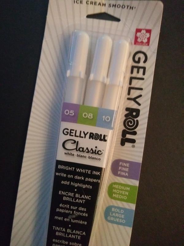 Sakura • Gelly roll gel pen 10 White 3pieces