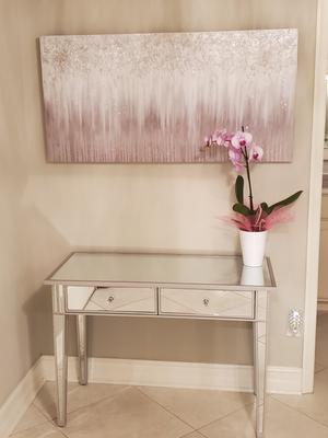 Southern Enterprises Illusions Collection Mirrored Console Table Southern Enterprises Illusions